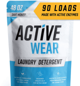 powder detergent for workout clothing