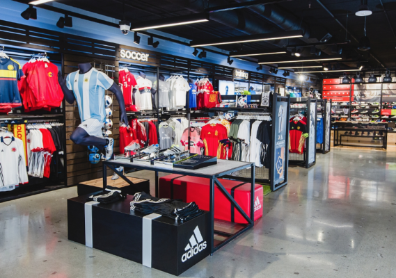 inside an adidas store