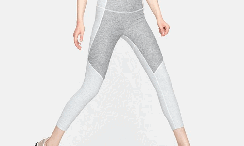 Outdoor Voices 7/8 Tri-Tone Leggings Size Small Gray Graphite