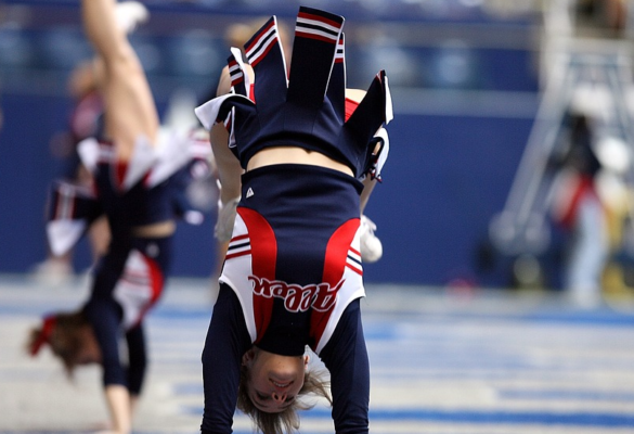 keeping cheerleading uniform clean