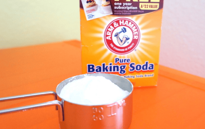 remove mildew smell with baking soda