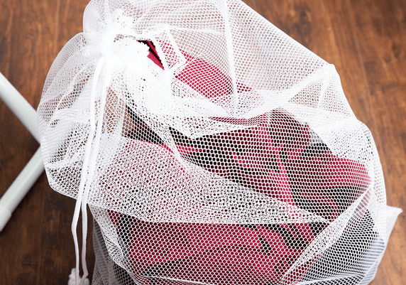 using mesh laundry bag