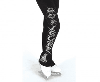 2020 High Quality Polar Fleece Ice Figure Skating Footed Leggings