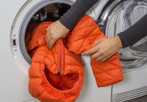 machine wash mountain hardware down jacket