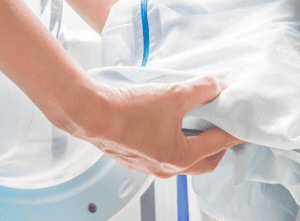 using a mesh laundry bag