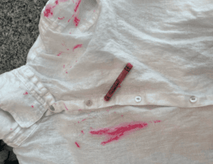crayon stain removal clothes
