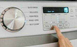 washing machine setting temperature