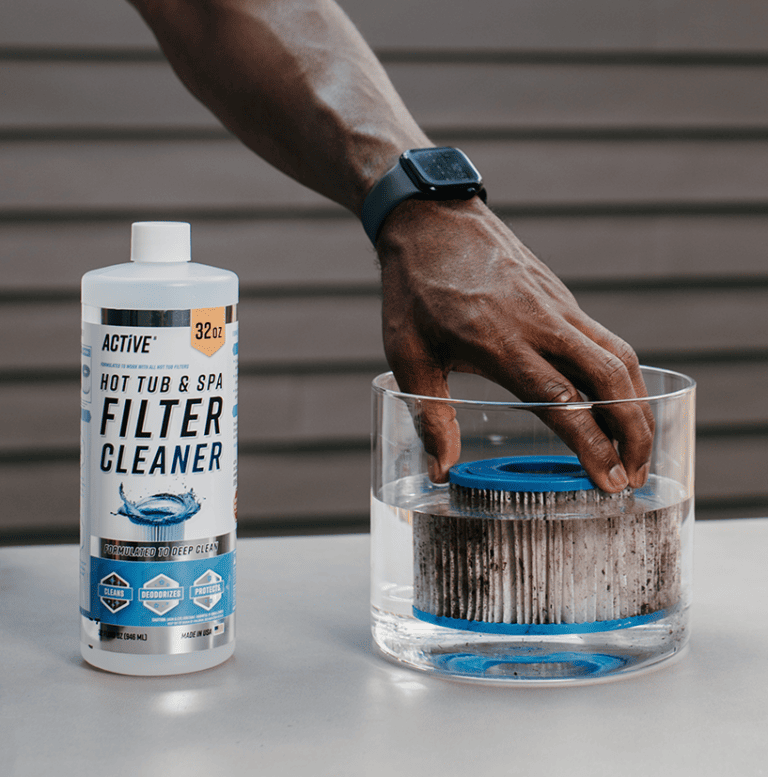 ACTIVE Hot Tub Filter Cleaner Best Spa Cleaning Solution