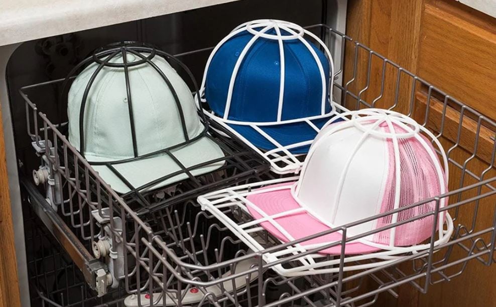 how to wash baseball caps in the dishwasher