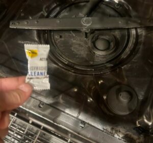 use active dishwasher cleaning tablets