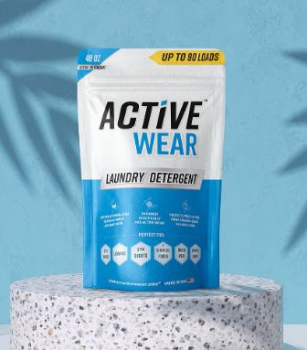 wash white shoes with active detergent