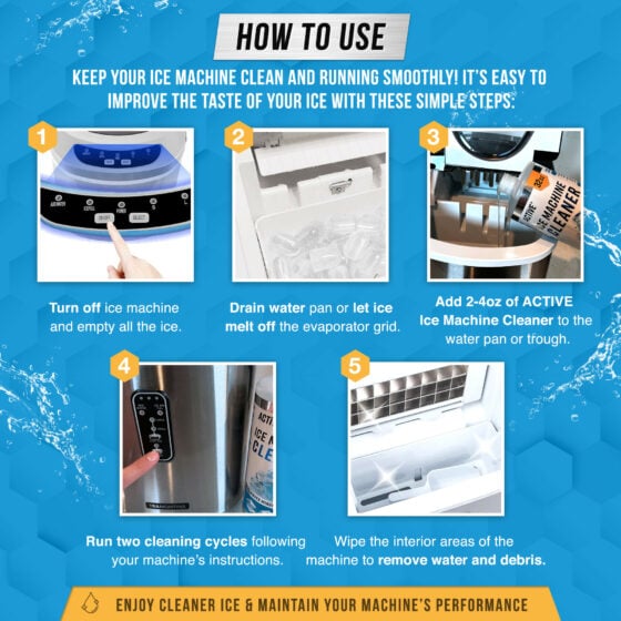 ACTIVE Ice Machine Cleaner Ice Maker Descaler Solution
