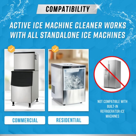 ACTIVE Ice Machine Cleaner Ice Maker Descaler Solution