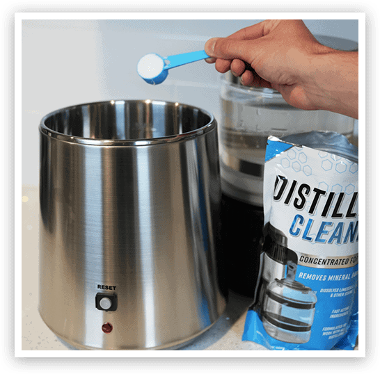 active distiller cleaner step 2