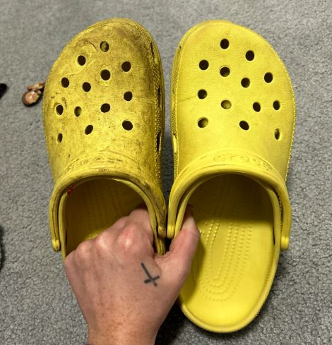brush dirt off crocs