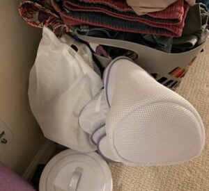 use mesh laundry bag