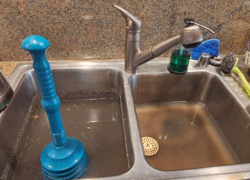 using a plunger