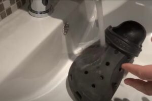 wet the crocs