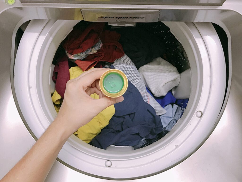 add fabric softener to top loader