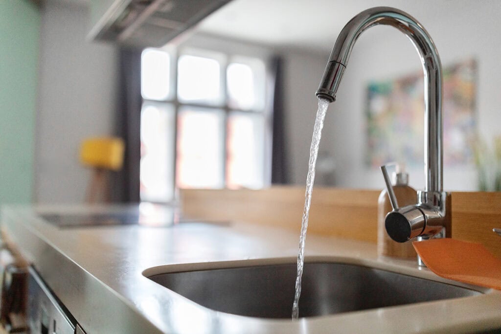rinse with running water