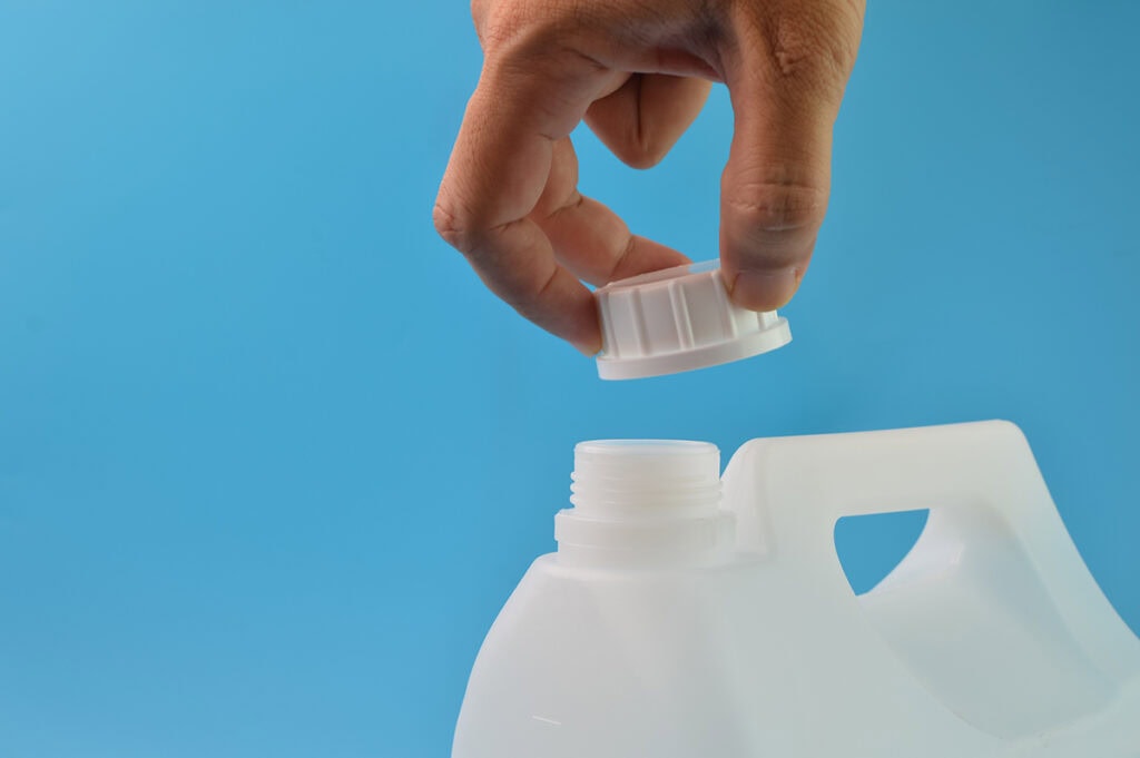 soak with vinegar