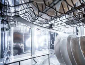 cleaning dishwasher interior