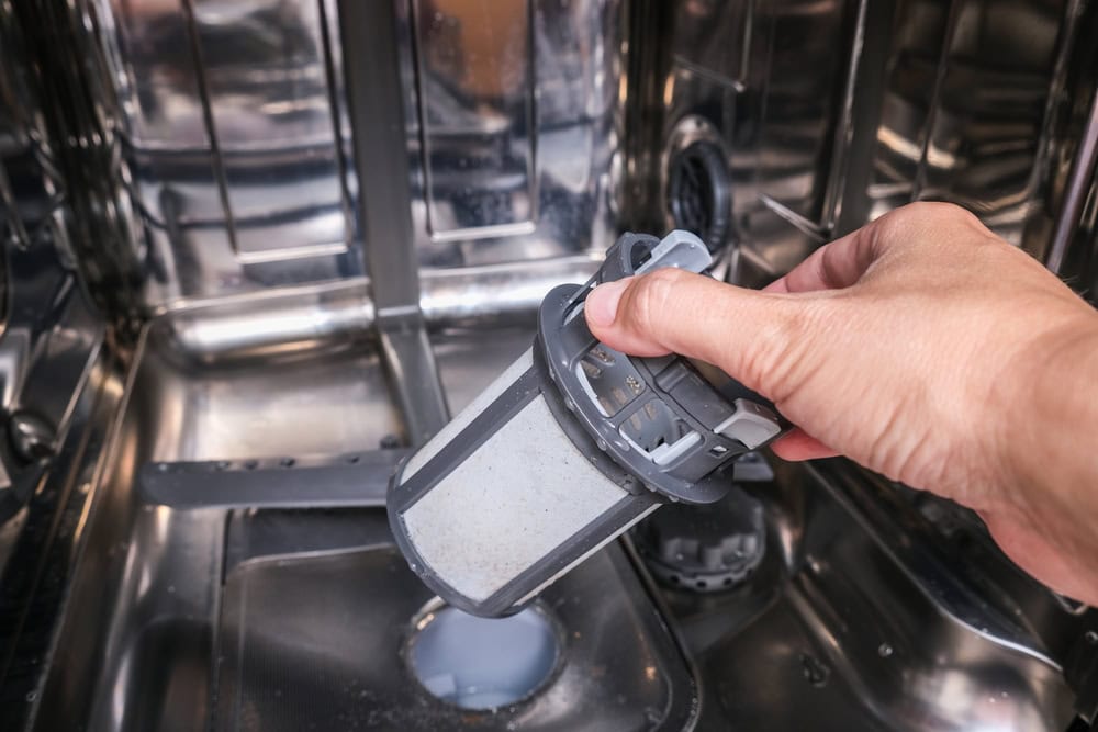 remove dishwasher filter