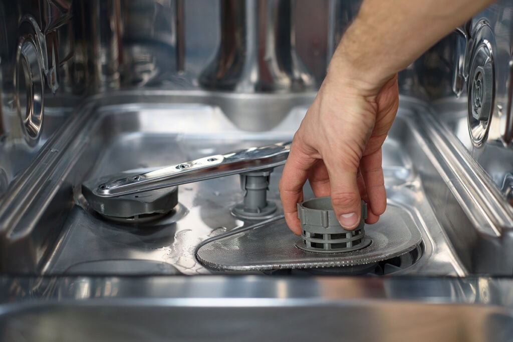 replace dishwasher filter