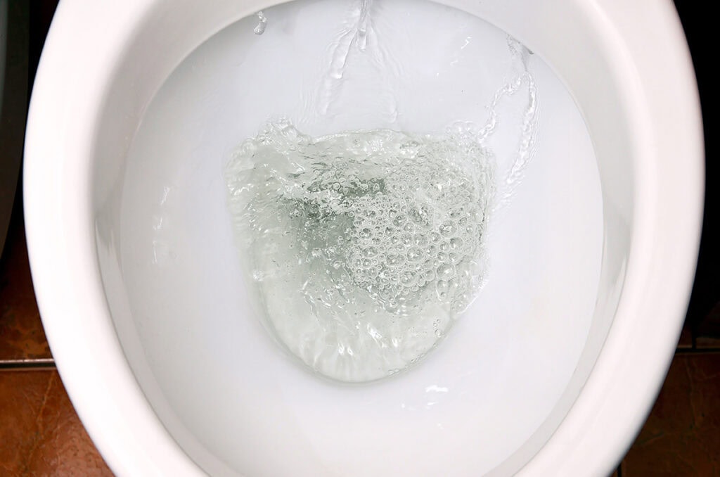 toilet bowl water