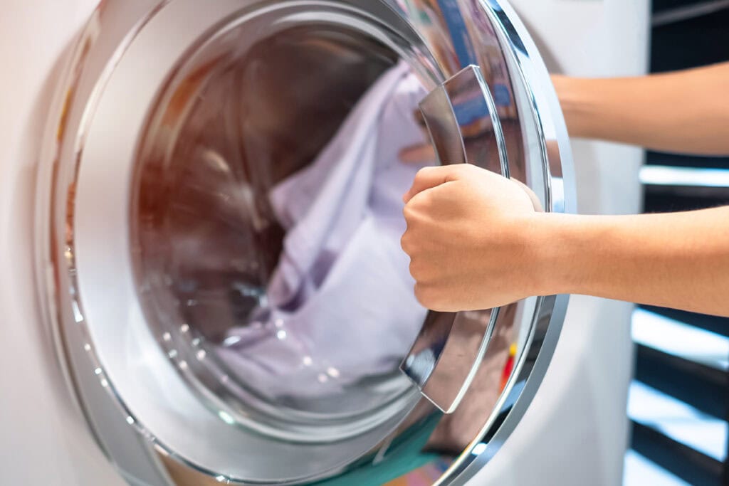 unload washing machine