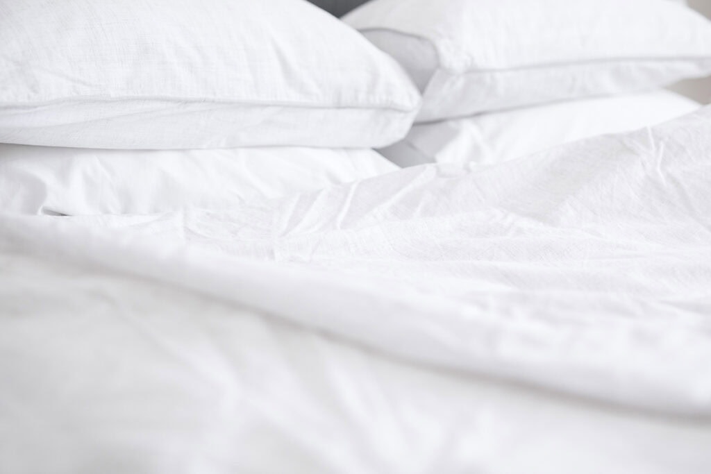 clean bed sheets