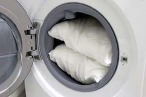 pillows in washing machine