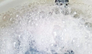 soak in soapy solution