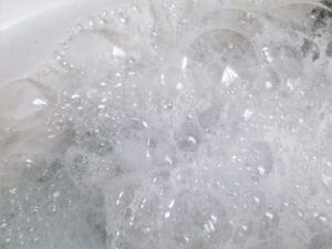 soapy mixture
