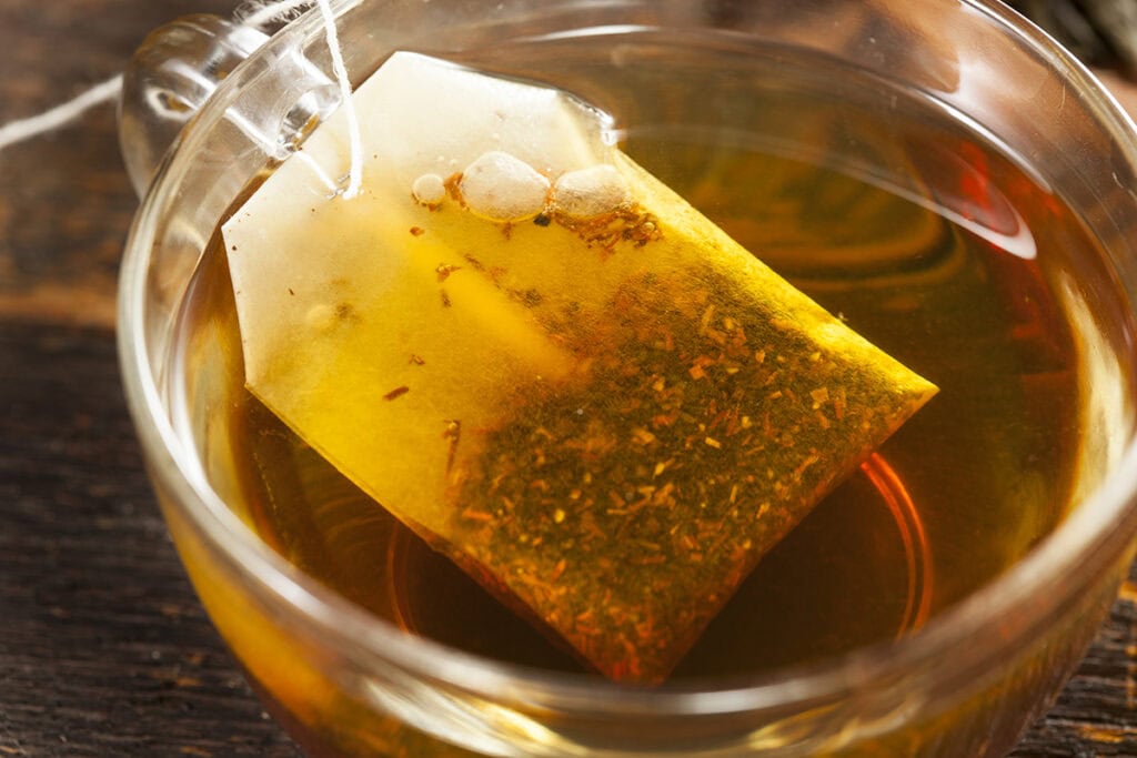 tea bag in water