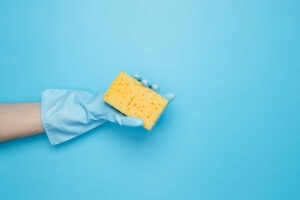 use a sponge