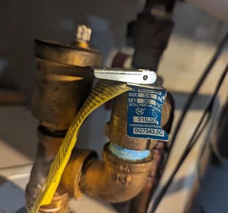 pressure relief valve