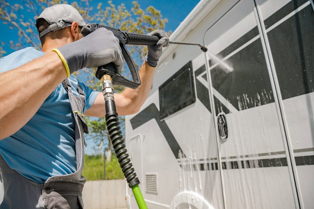 pressure washing rv