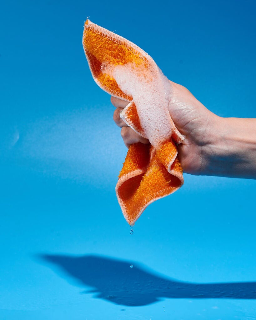 rinse washcloth