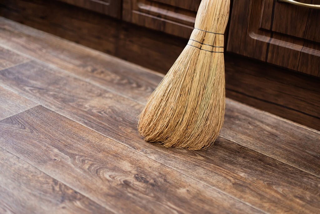 sweep hard floor