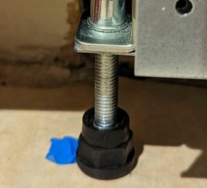 washer adjustable legs