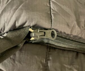 sleeping bag zipper