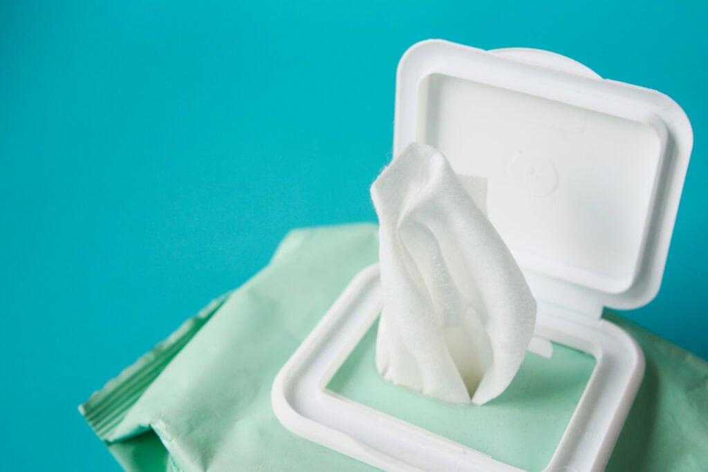 antibacterial wipe