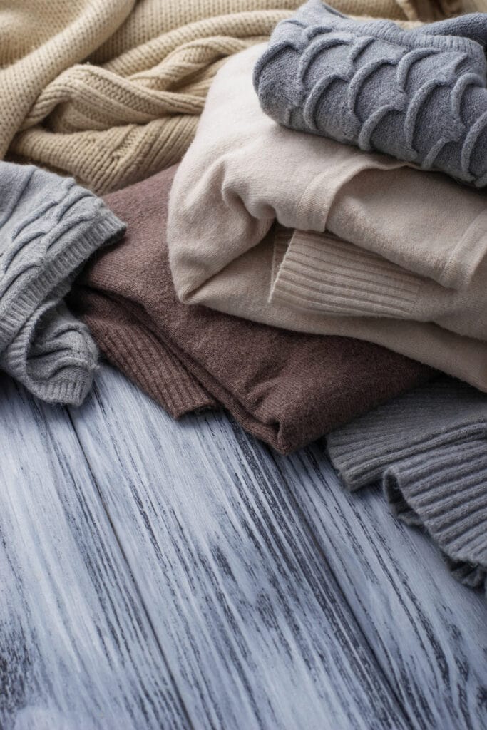 pile of sweaters