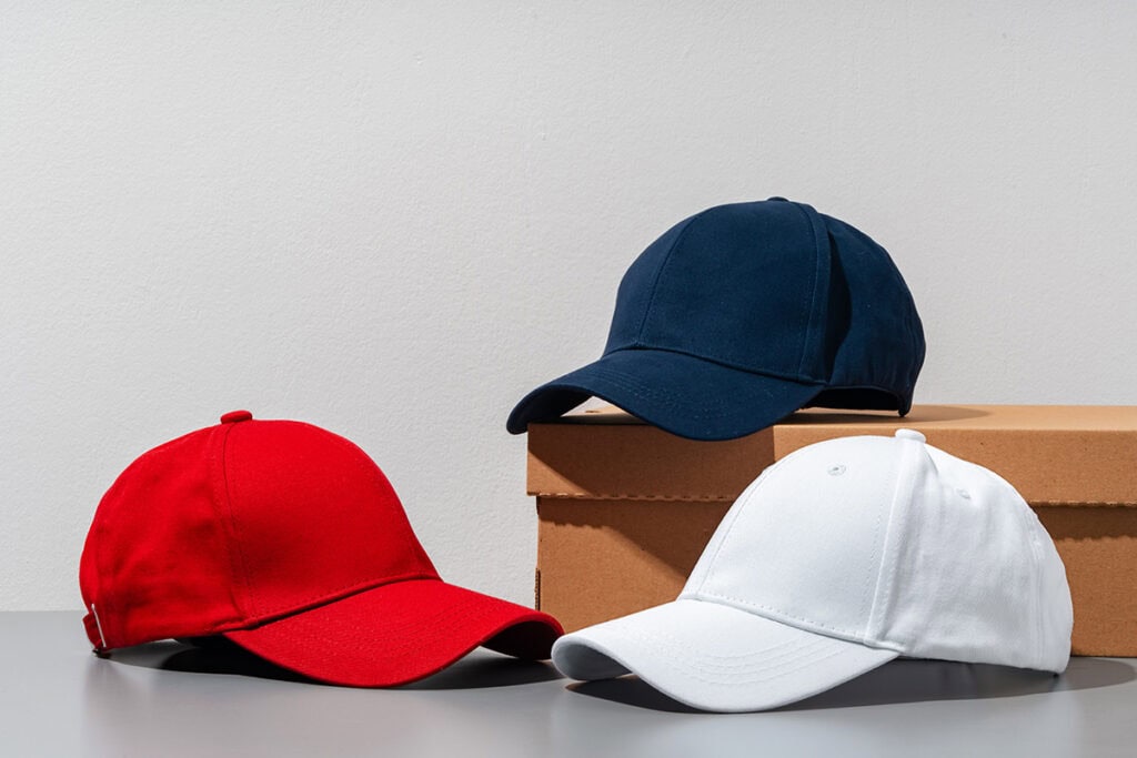 storing baseball caps