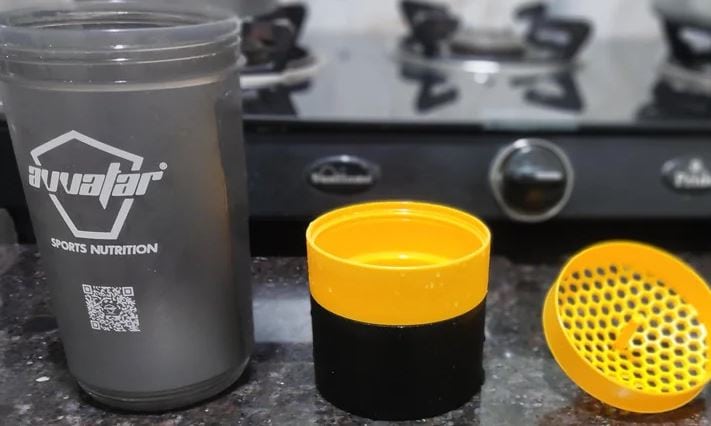 blender bottle cleaning steps diagram