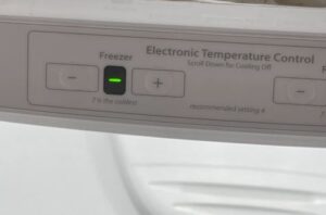 freezer temperature control