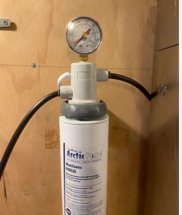 replace ice machine filter