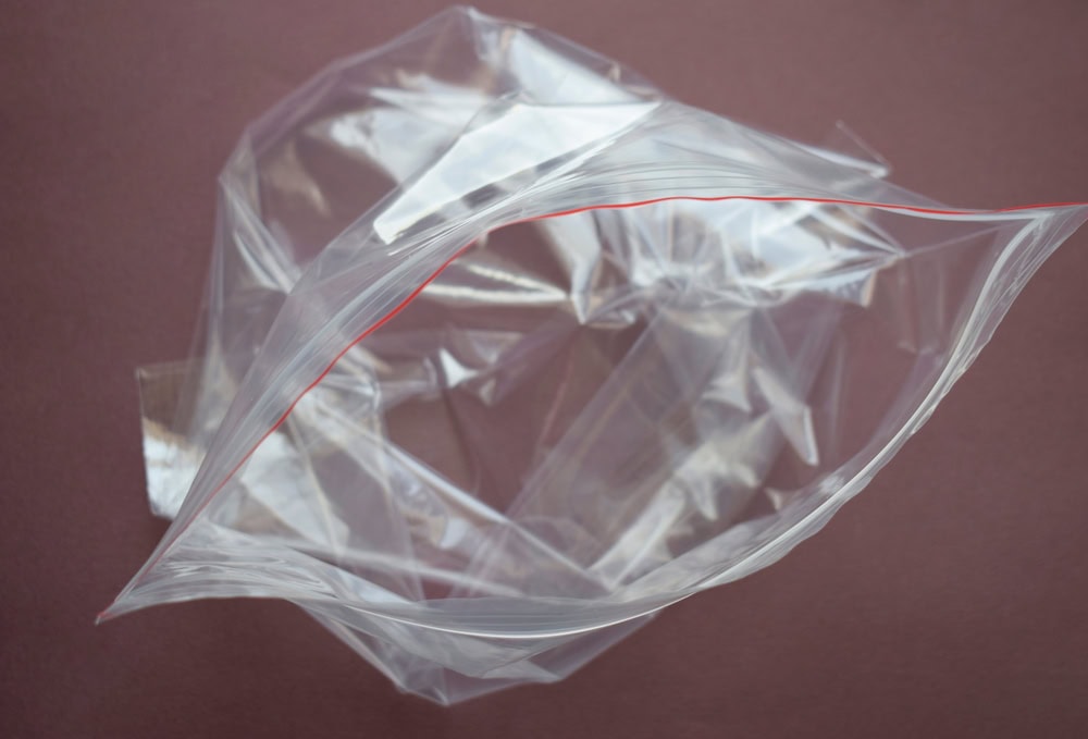 transparent plastic bag