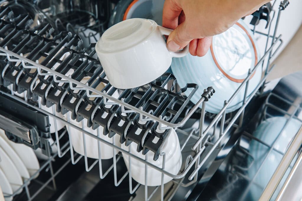 mug in dishwasher